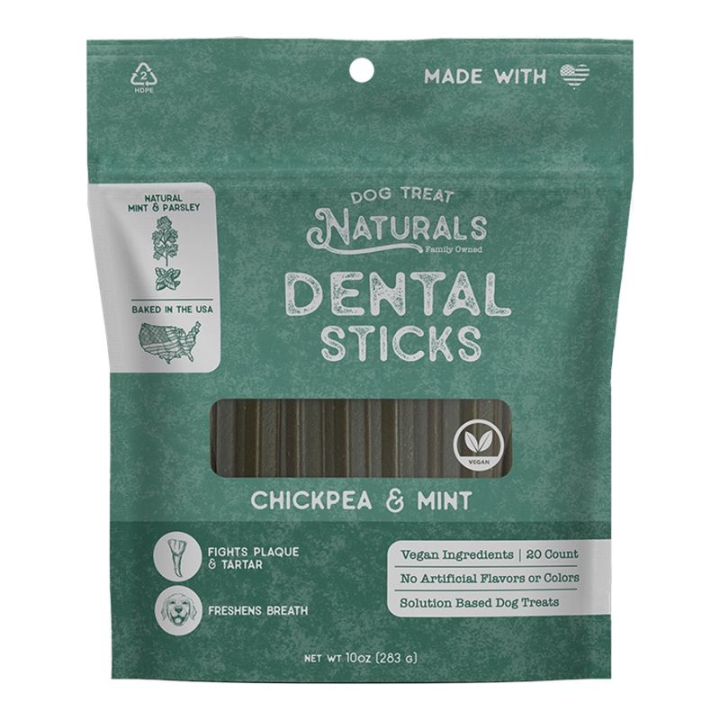 Dog Treat Naturals Dog Dentals Sticks Mint 10oz