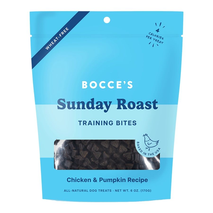 Bocce&#39;s Dog Training Bites Sunday Roast 6oz