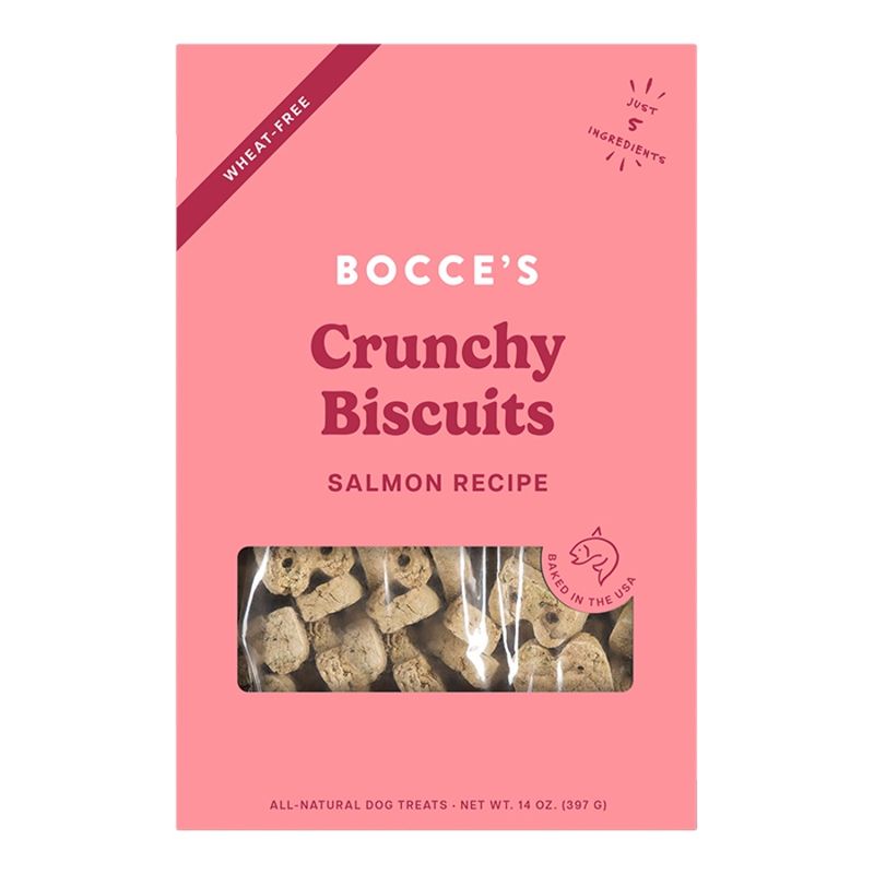Bocce's Dog Crunchy Biscuits Salmon &amp; Sweet Potato 14oz