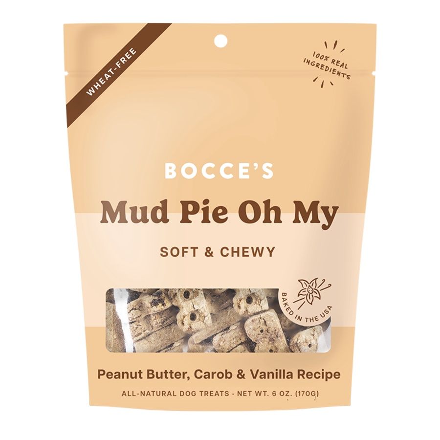 Bocce&#39;s Dog Soft &amp; Chewy Mud Pie 6oz