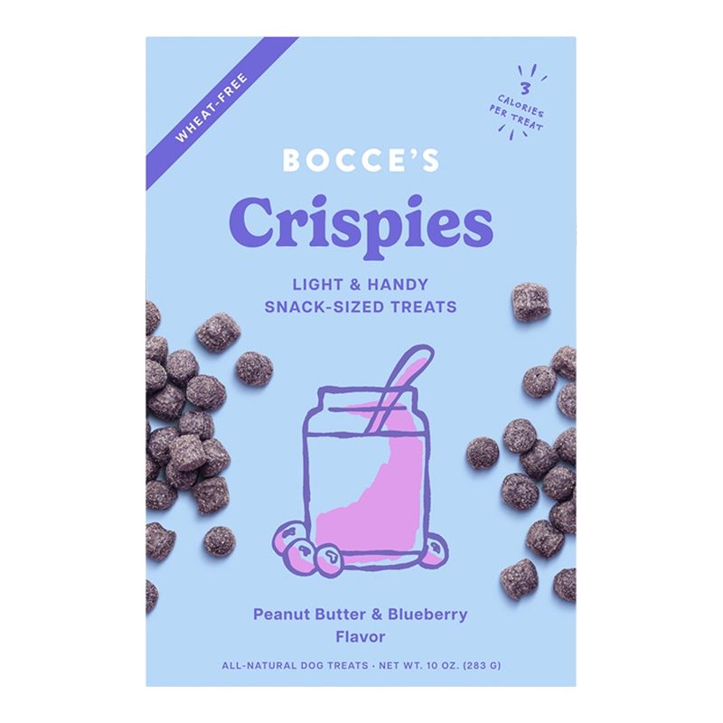 Bocce's Dog Crispies Peanut Butter &amp; Blueberry 10oz