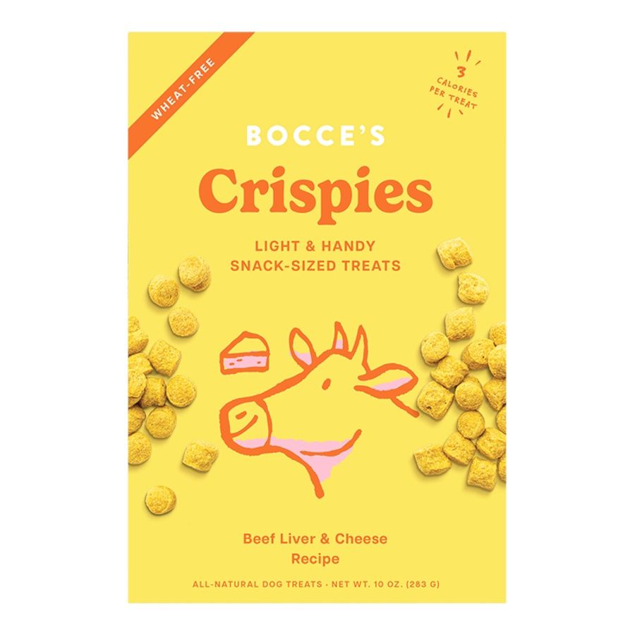 Bocce&#39;s Dog Crispies Beef Liver &amp; Cheese 10oz