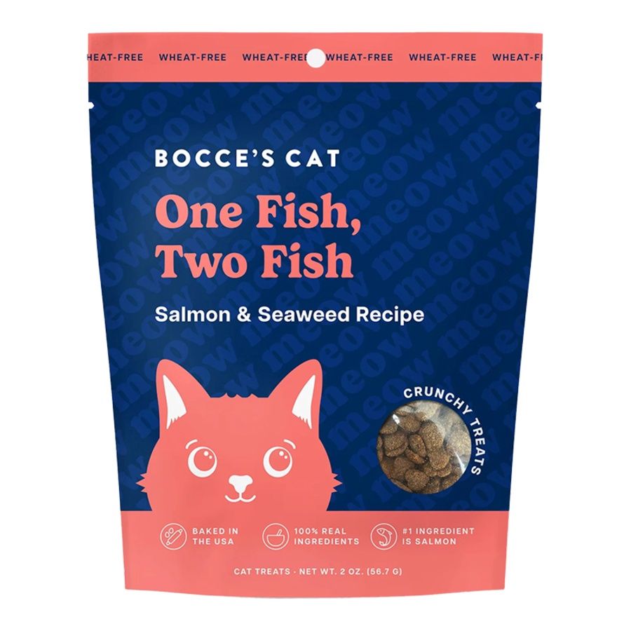 Bocce&#39;s Cat Crunchy Treats 1 Fish 2 Fish 2oz