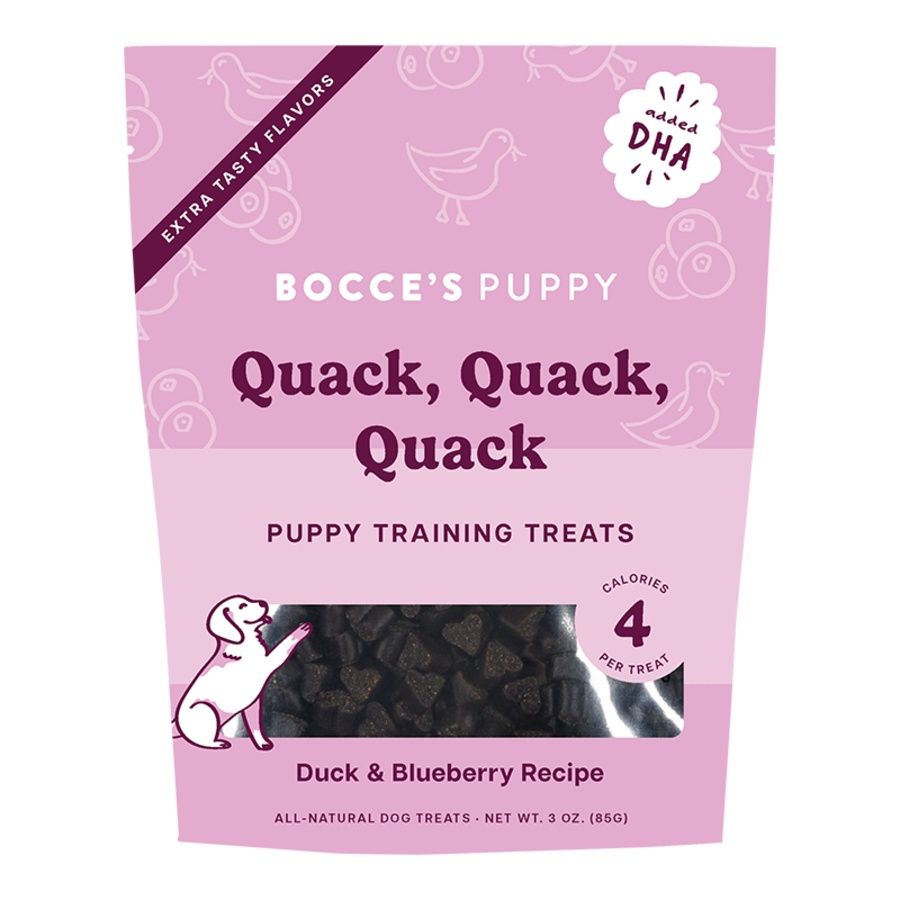 Bocce&#39;s Dog Puppy Training Bites Quack Quack Quack 3oz