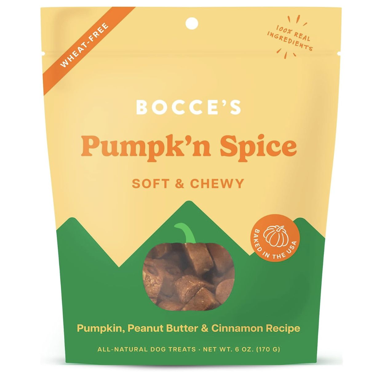 Bocce&#39;s Dog Soft &amp; Chewy Pumpkin Spice 6oz