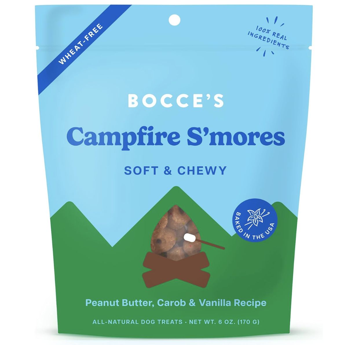 Bocce&#39;s Dog Soft &amp; Chewy Campfire 6oz