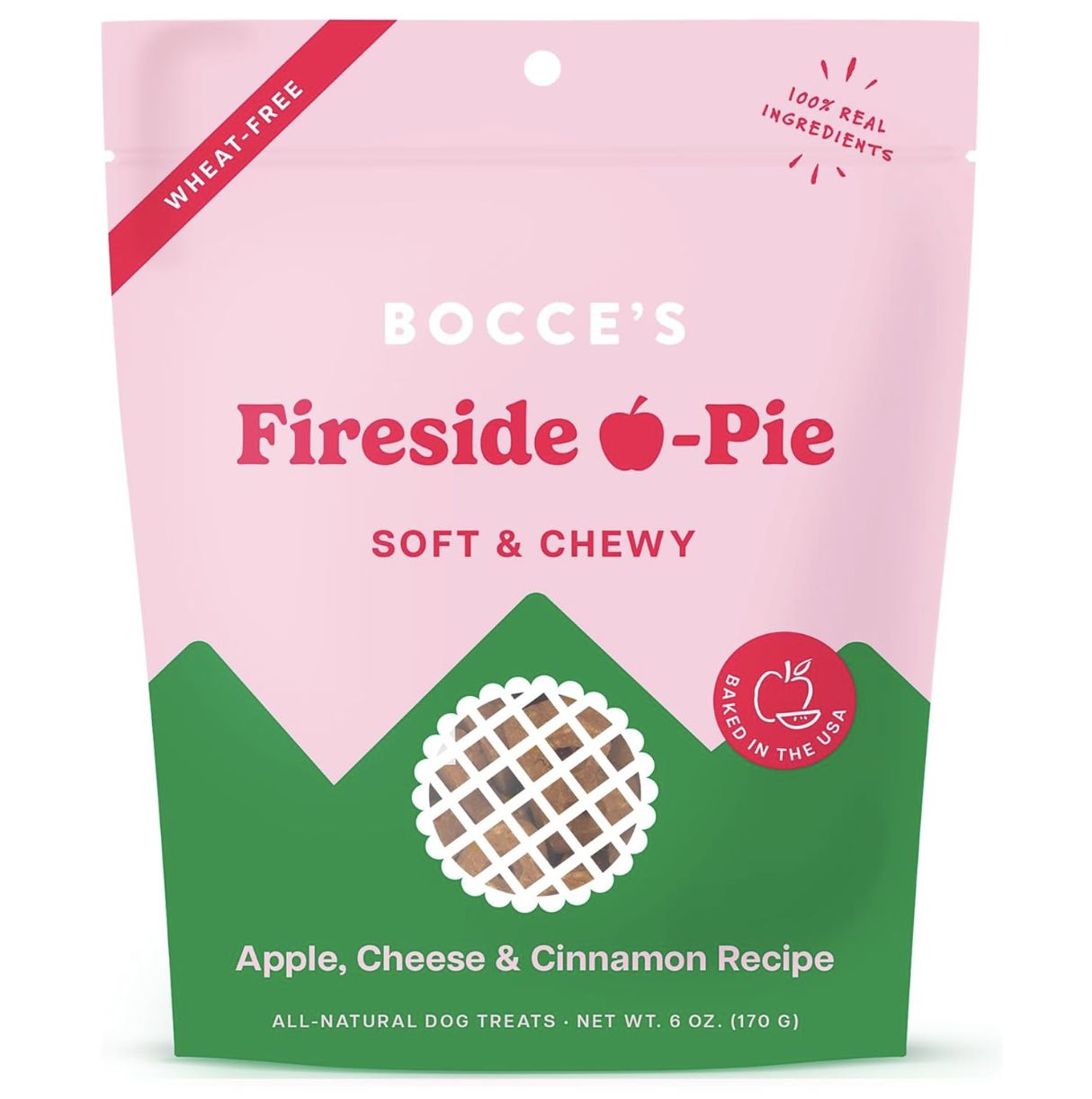 Bocce&#39;s Dog Soft &amp; Chewy Fireside Pie 6oz