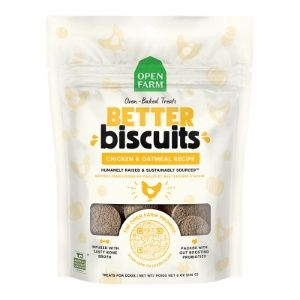 Open Farm Dog Better Biscuits Chicken &amp; Oatmeal 8oz