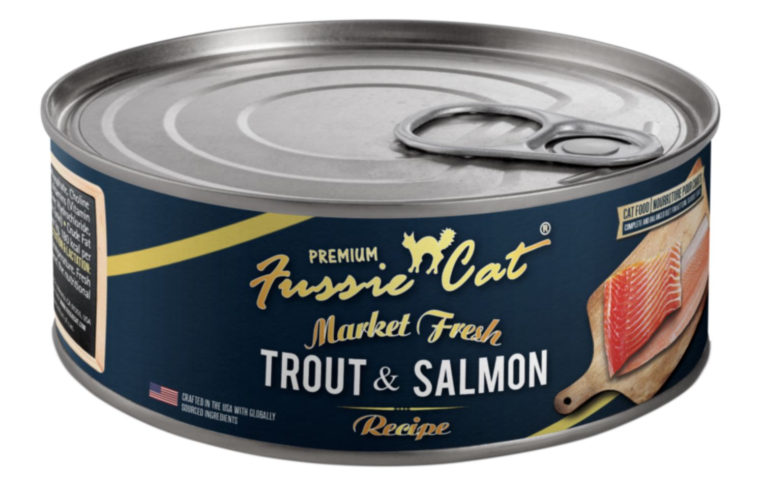 Fussie Cat Can Trout &amp; Salmon 5.5oz