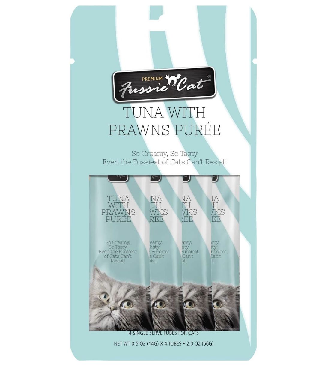 Fussie Cat Puree Tuna &amp; Prawnz 2oz