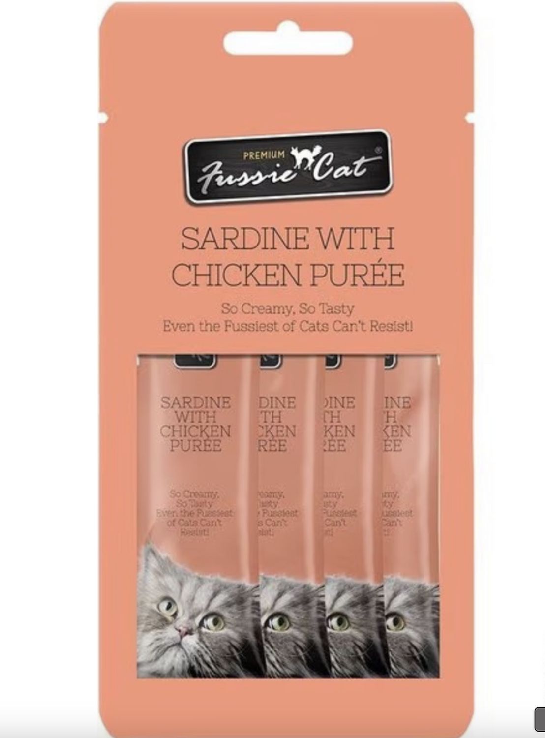 Fussie Cat Puree Sardine &amp; Chicken 2oz