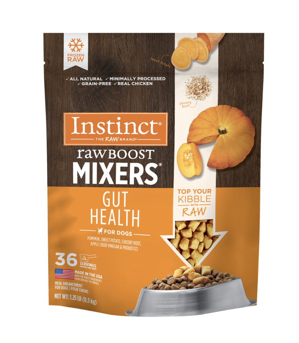 Instinct Dog Frozen Raw Boost Mixers Gut Health Chicken 1.25lb