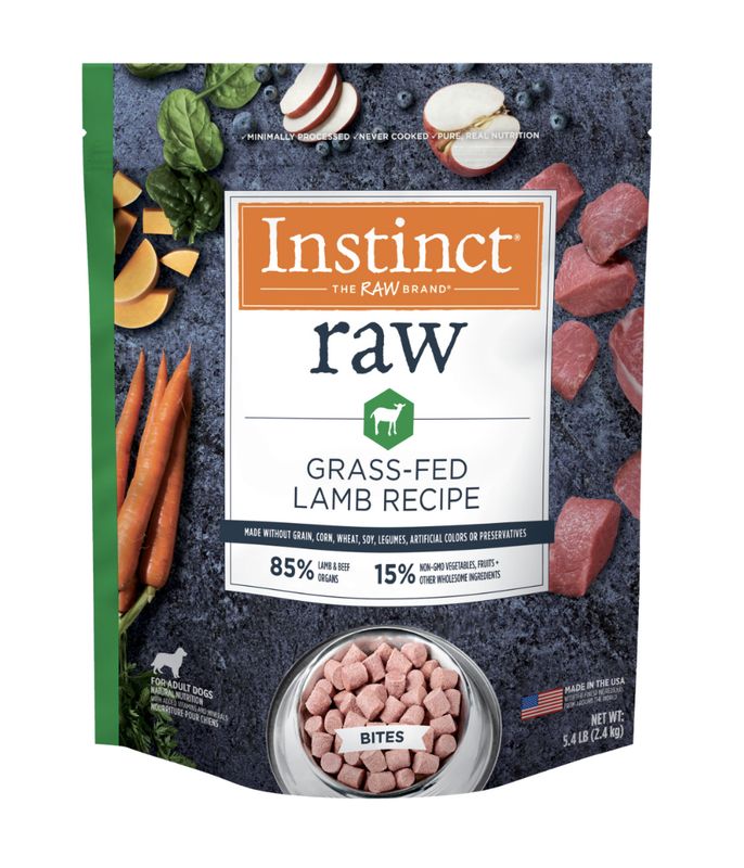 Instinct Dog Frozen Raw Bites Lamb 2.7lb