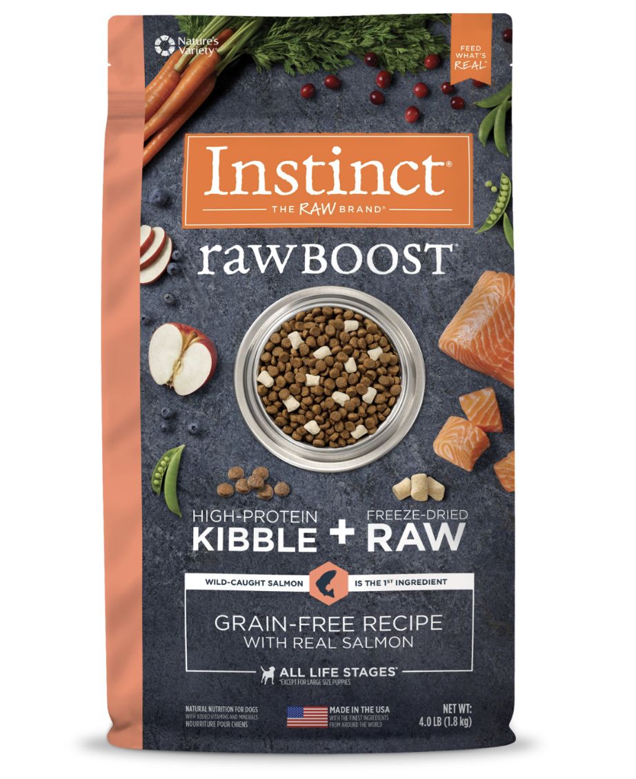 Instinct Dog Raw Boost Grain Free Salmon Recipe 4lb
