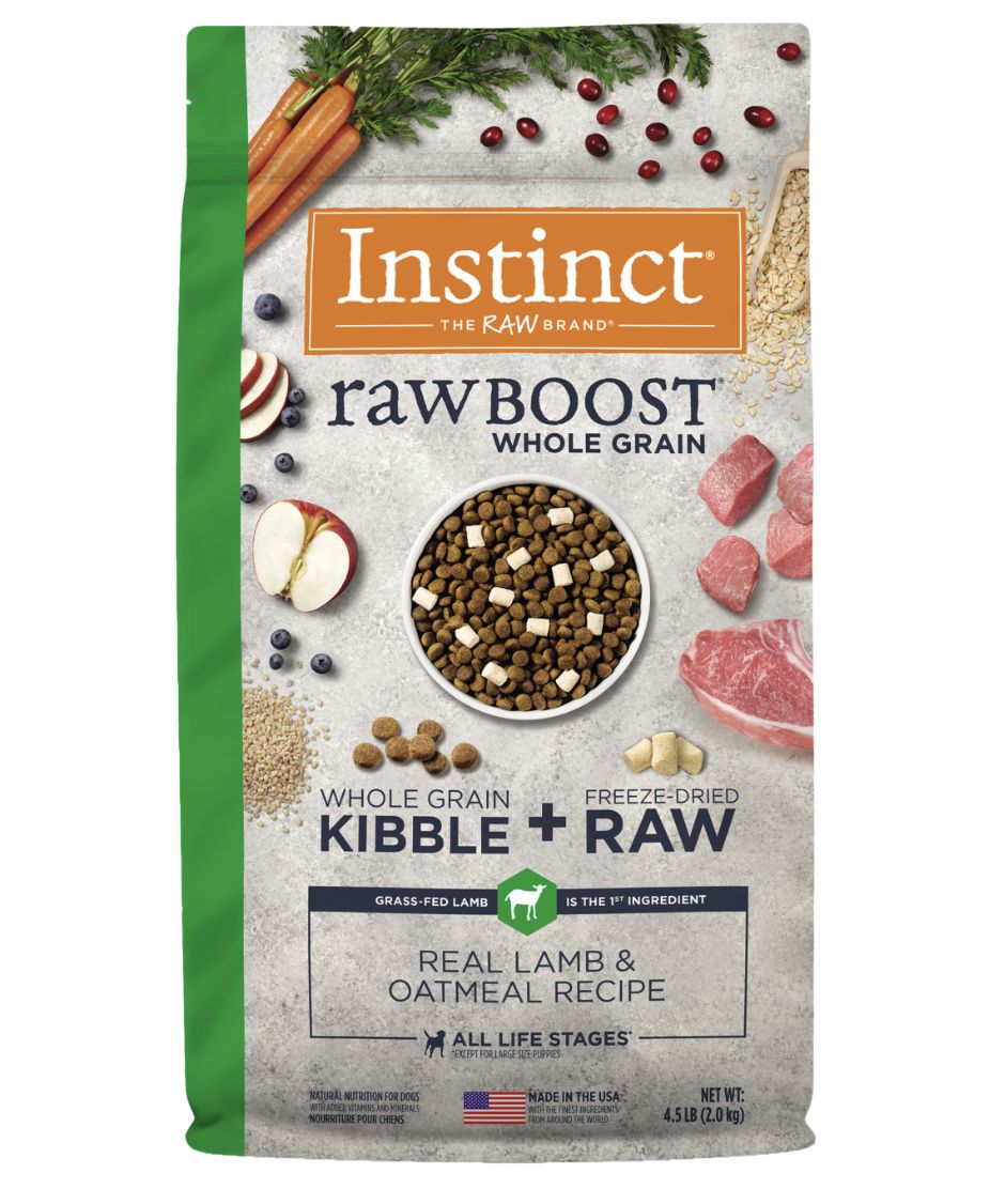 Instinct Dog Raw Boost Whole Grain Lamb &amp; Oatmeal 4.5lb