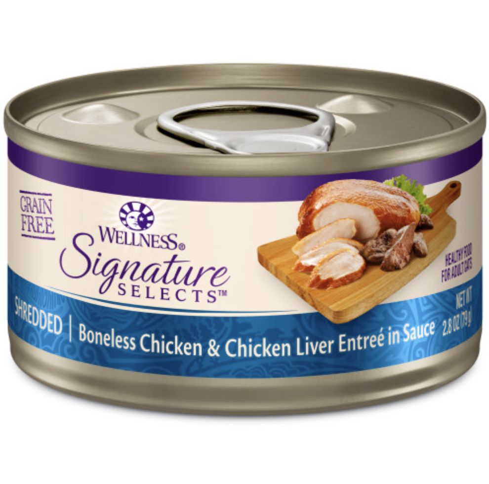 Wellness Cat Can Boneless Chicken &amp; Chicken Liver  5.3oz