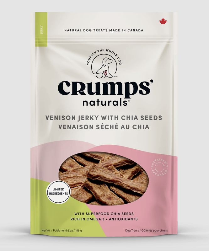 Crumps Dog Venison Chia Seed Jerky 5.6oz