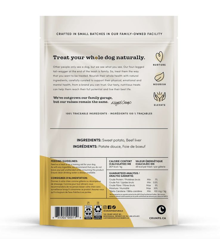 Crumps Dog Sweet Potato With Liver 11.6oz
