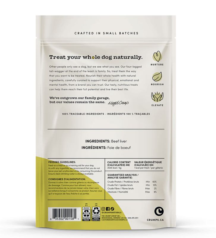 Crumps Dog Mini Trainers Freeze-Dried Beef Liver