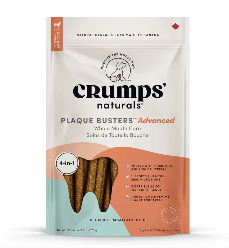 Crumps Dental Sticks Plaque Busters Advanced Whole Mouth Care 9.5oz