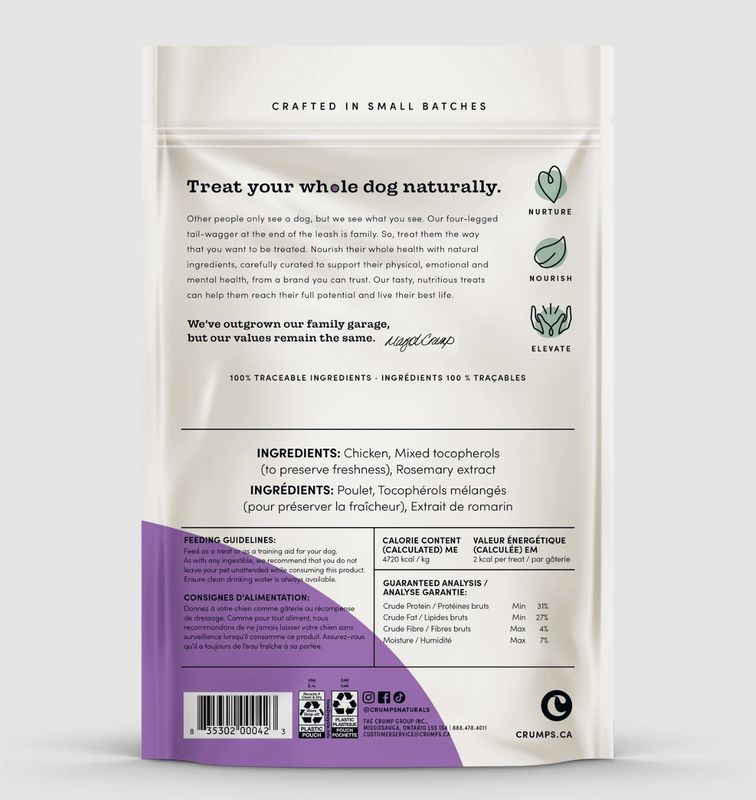 Crumps Dog Chicken Bites 3.5oz