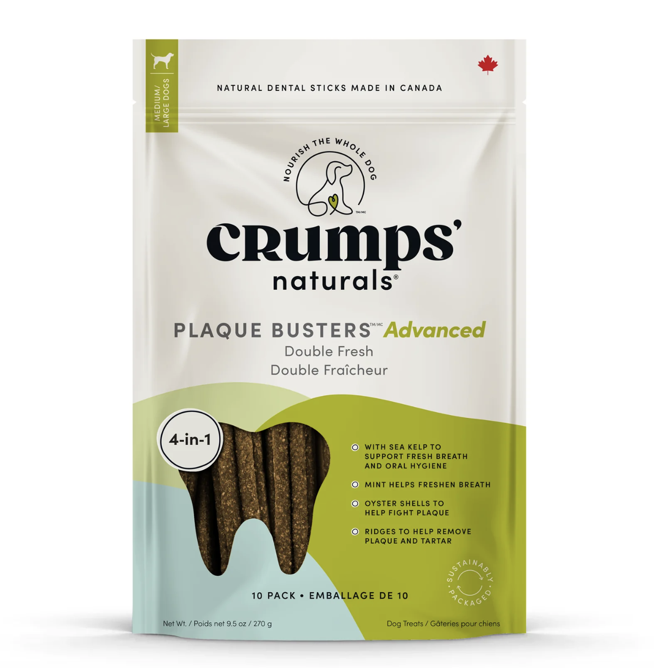 Crumps Dental Sticks Plaque Busters Advanced 9.5oz