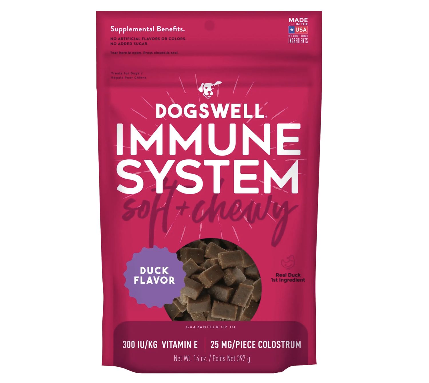Dogswell Immune System Soft &amp; Chewy Duck 14oz