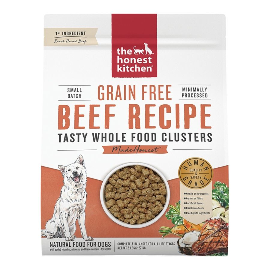 The Honest Kitchen Dog Clusters Grain Free Beef, Size: 5lb