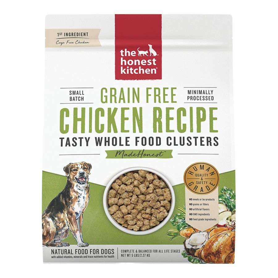 The Honest Kitchen Dog Clusters Grain Free Chicken, Size: 5lb