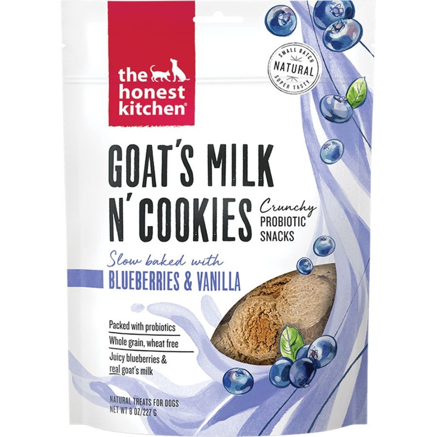 The Honest Kitchen Dog Goat Milk Cookies Blueberry 8oz