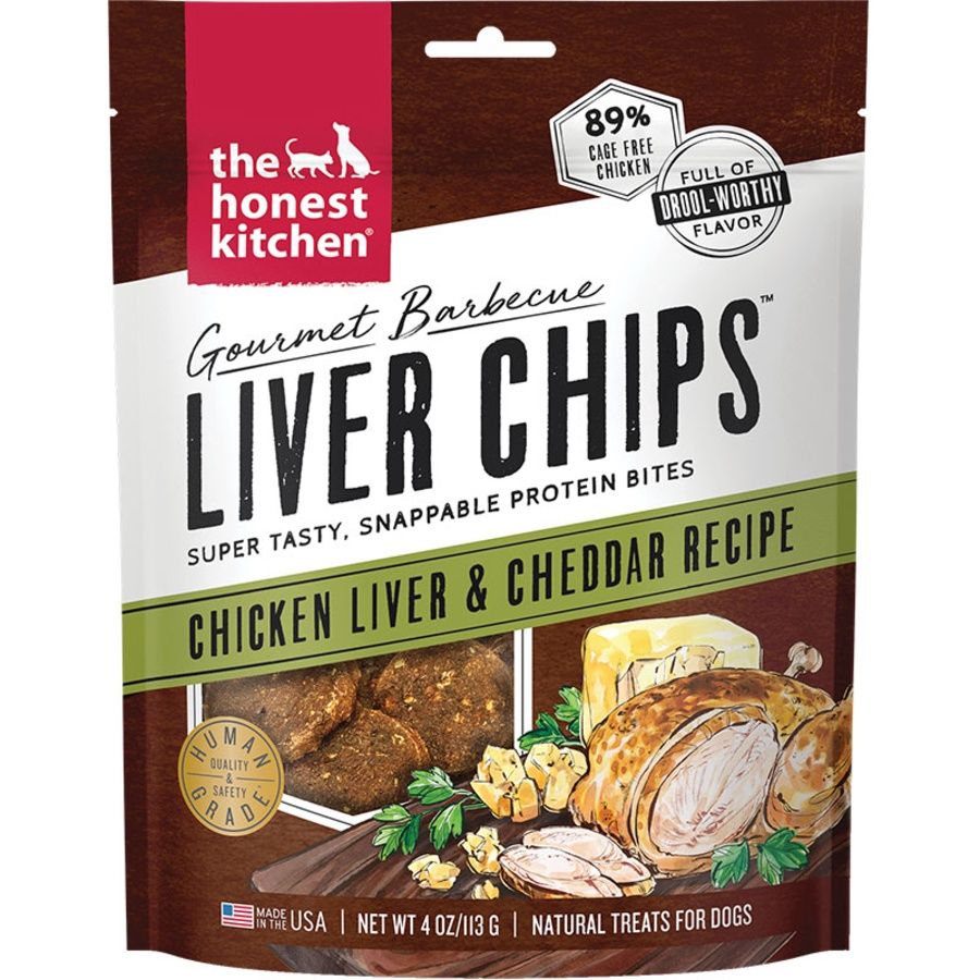 The Honest Kitchen Dog Gourmet BBQ Liver Chips Chicken 4oz