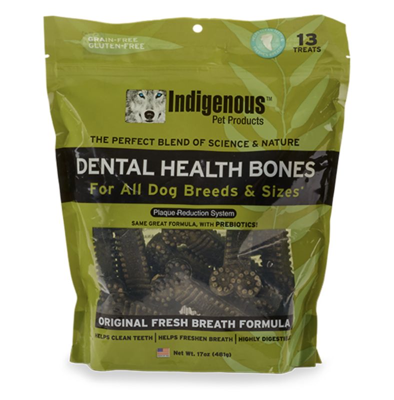 Indigenous Dog Dental Bones Original Fresh Breath 17oz