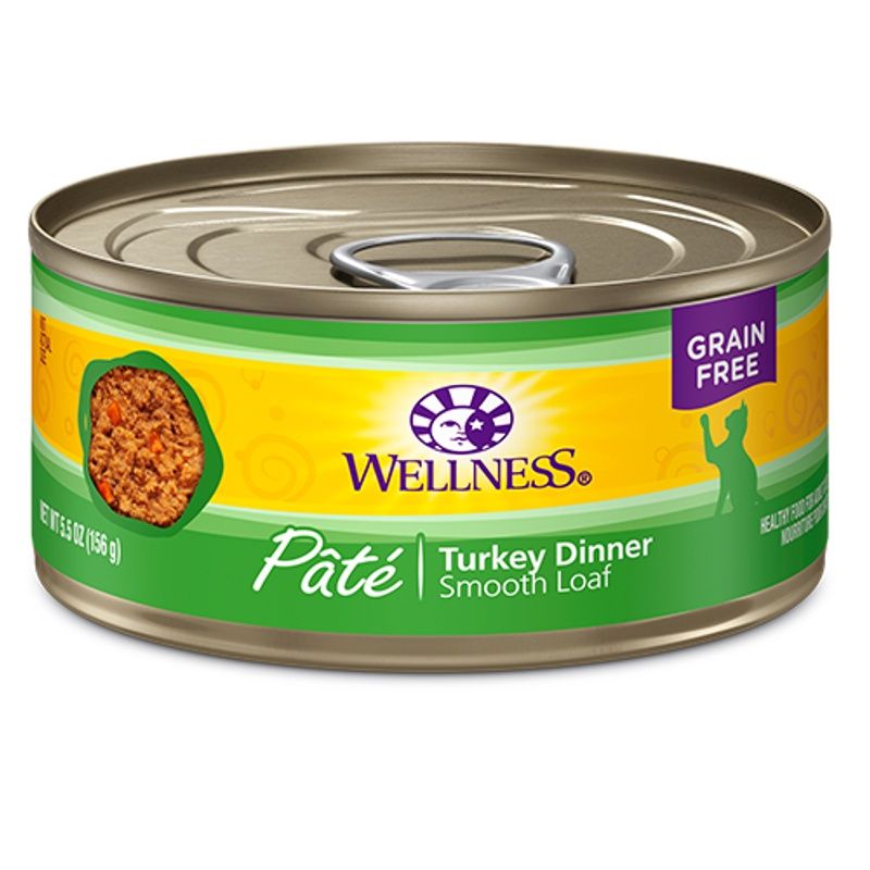 Wellness Cat Can Pate Turkey, Size: 3oz