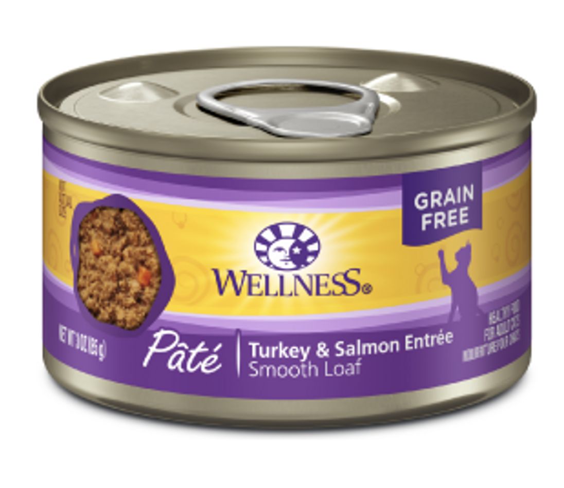 Wellness Cat Can Pate Turkey &amp; Salmon, Size: 3oz