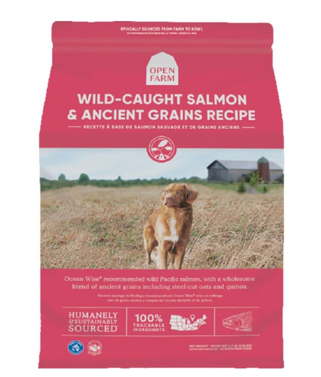 Open Farm Dog Ancient Grains Salmon, Size: 4lb