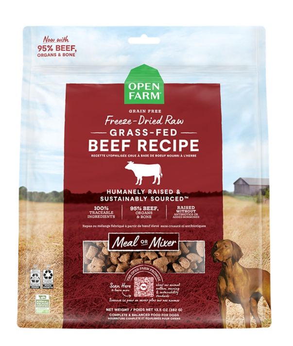 Open Farm Dog Freeze Dried Morsels Beef 31.5oz