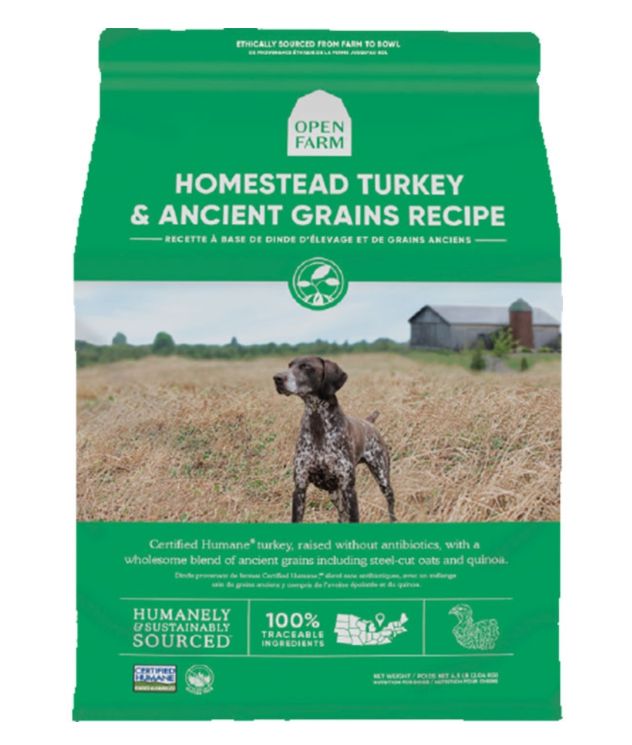 Open Farm Dog Ancient Grains Homestead Turkey, Size: 4lb