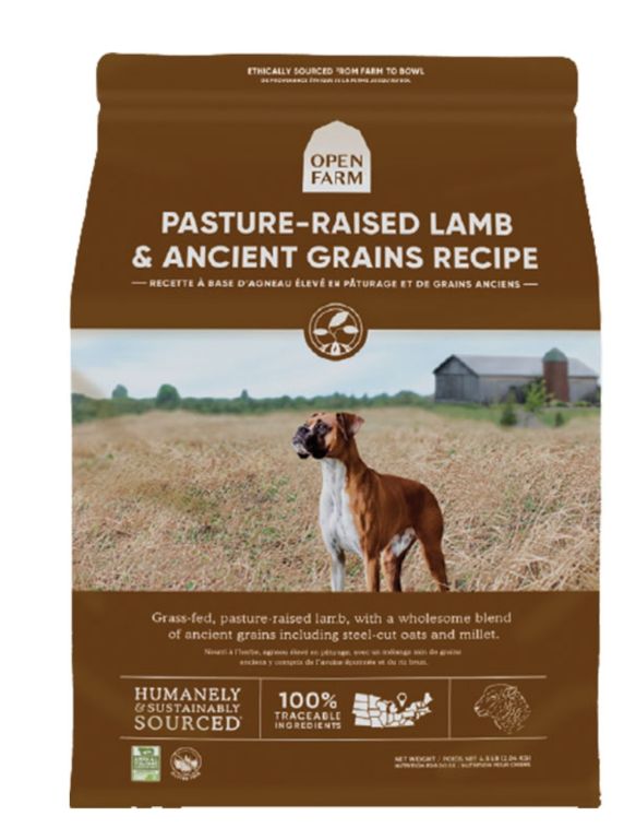 Open Farm Dog Ancient Grains Pasture-Raised Lamb, Size: 4lb