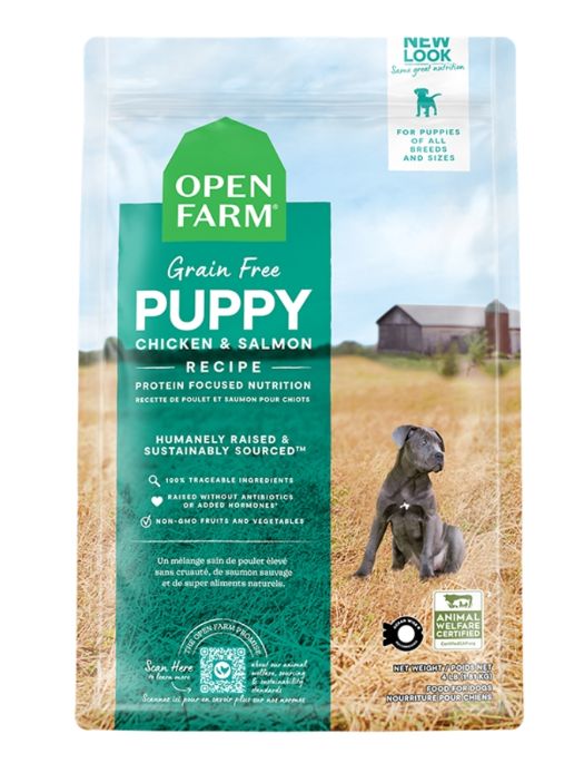 Open Farm Dog Grain Free Puppy Chicken &amp; Salmon, Size: 4lb