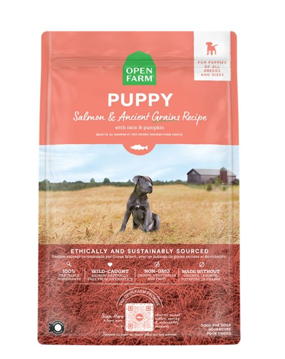 Open Farm Dog Ancient Grains Puppy Salmon 4lb