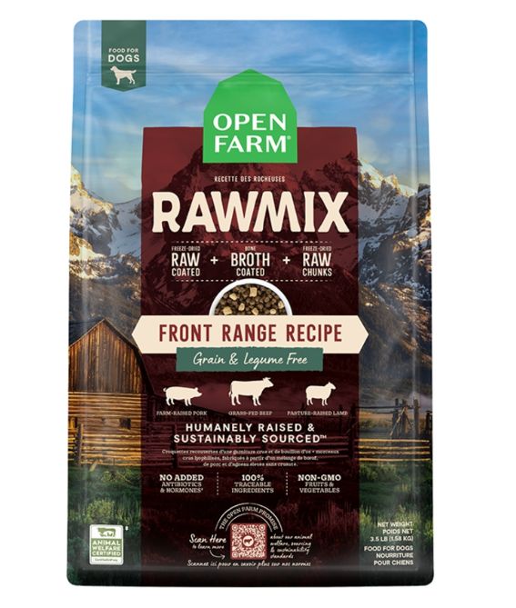 Open Farm Dog Grain Free Rawmix Front Range, Size: 3.5lb