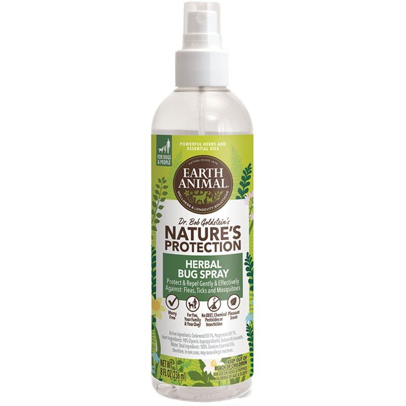 Earth Animal Dog Nature&#39;s Protection Herbal Bug Spray 8oz