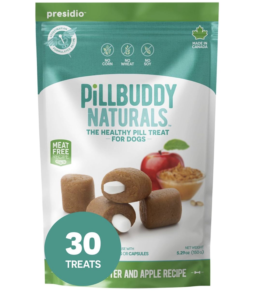 Presidio Dog Pill Buddy Natural Peanut Butter &amp; Apple, Size: 5.29oz