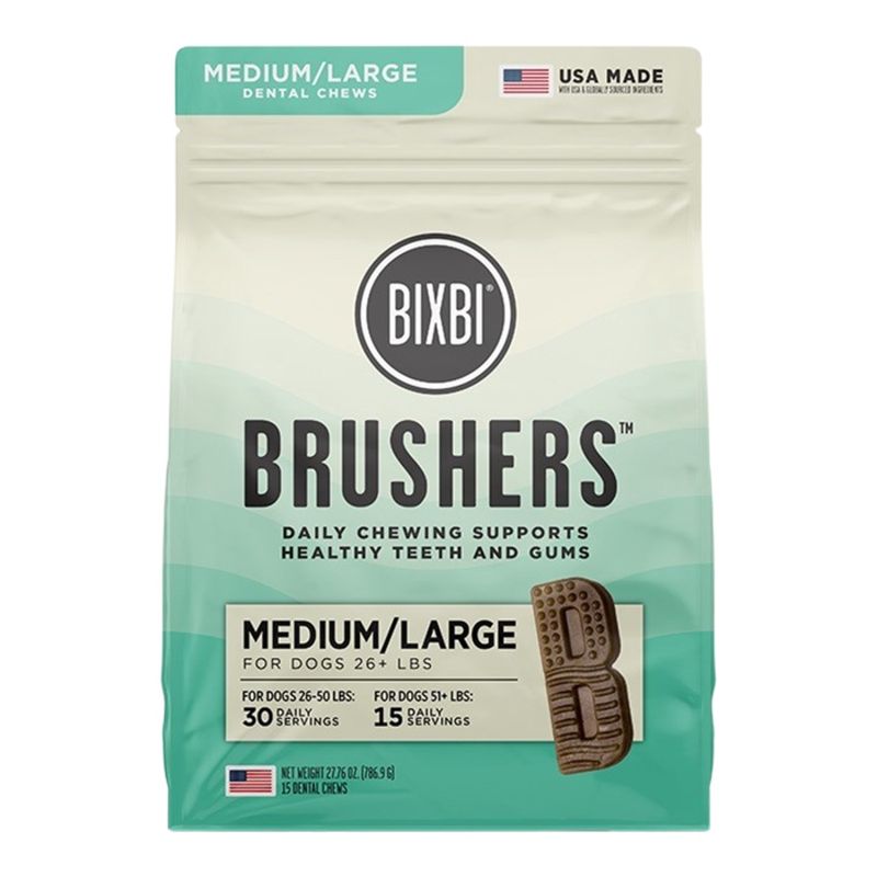 Bixbi Dog Brushers Medium/Large 15 Chews
