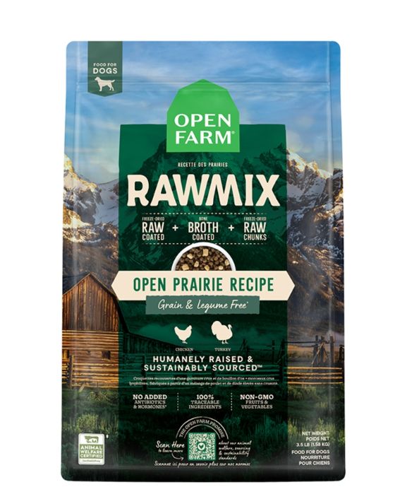 Open Farm Dog Grain Free Rawmix Prairie, Size: 3.5lb