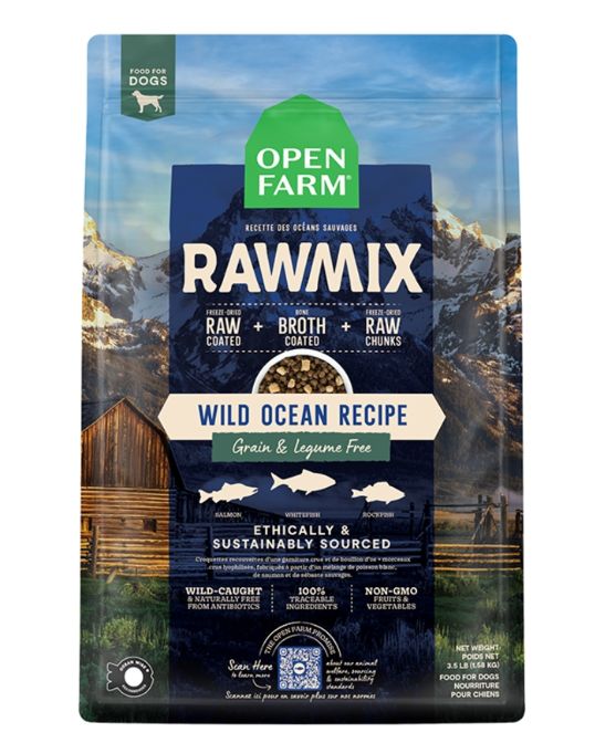 Open Farm Dog Grain Free Rawmix Wild Ocean, Size: 3.5lb