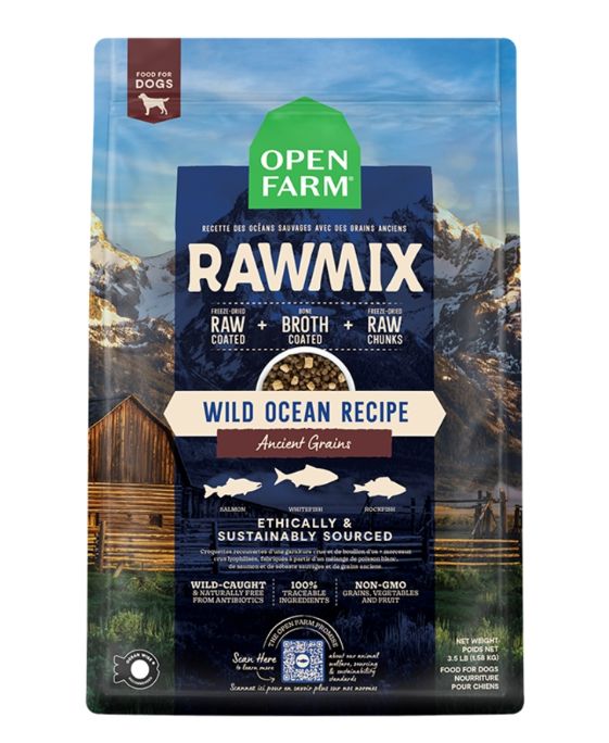 Open Farm Dog Ancient Grains Rawmix Wild Ocean, Size: 3.5lb