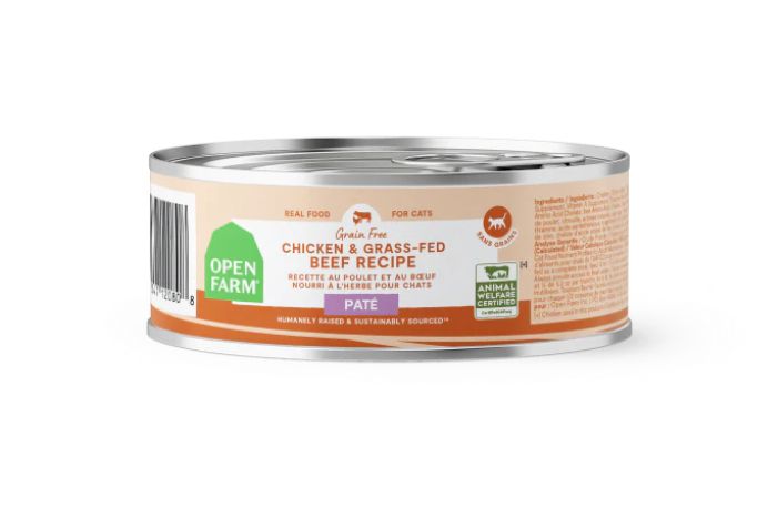 Open Farm Cat Can Chicken &amp; Beef Pate, Size: 2.8oz