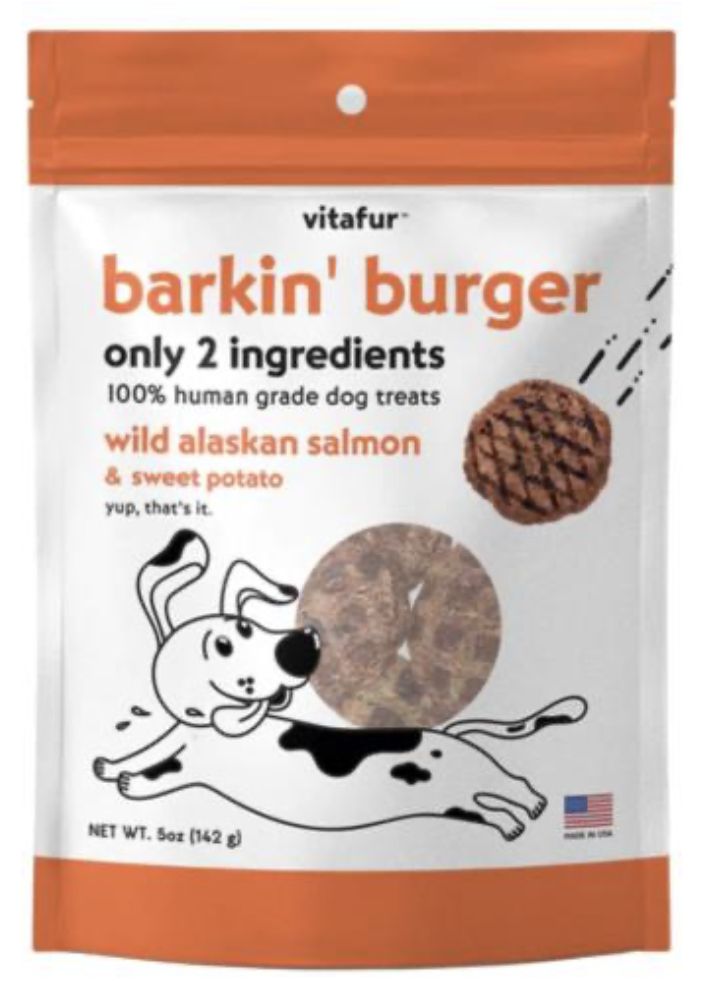 Vitafur Dog Barkin Burger Salmon &amp; Sweet Potato 5oz