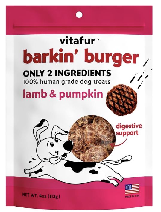 Vitafur Dog Barkin Burger Lamb &amp; Pumpkin 4oz